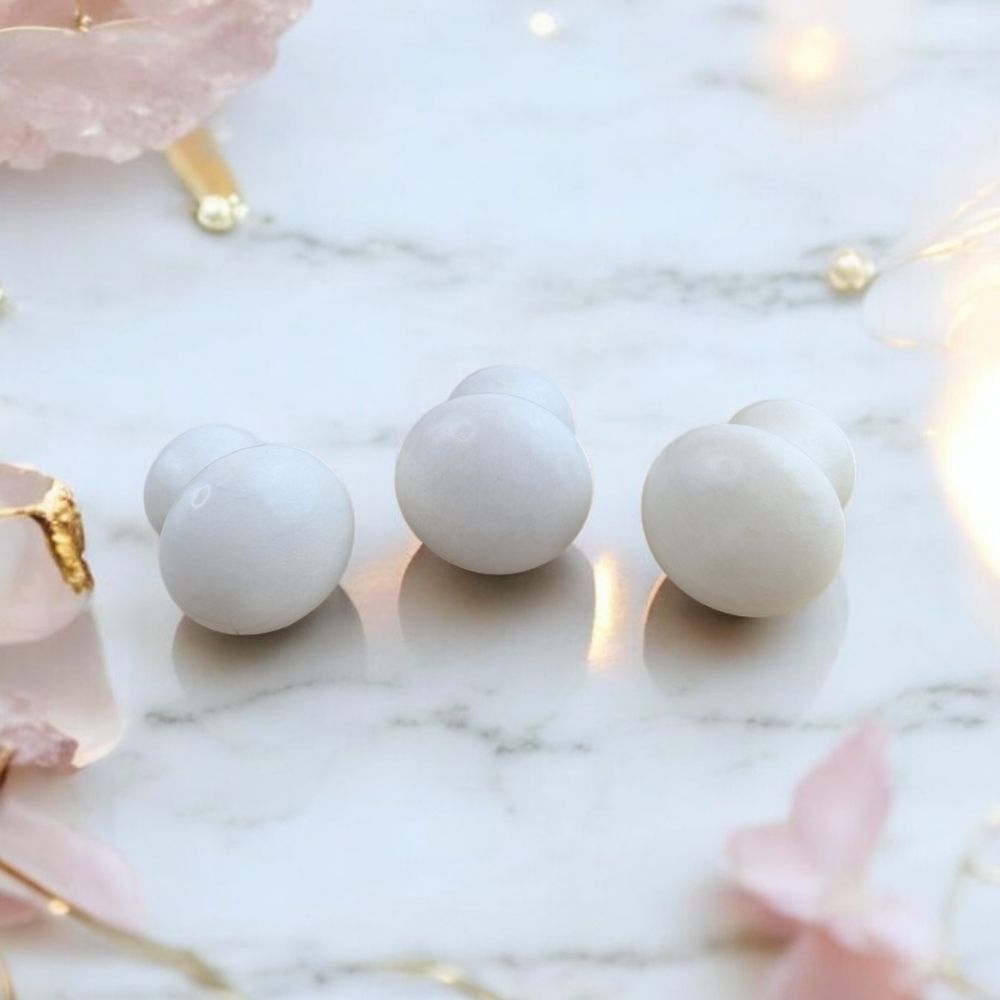 Polished White Jade Personal Massager from Zen Collection Canadian metaphysical store