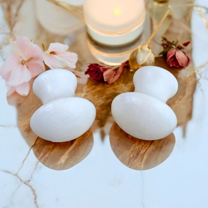 Self-care and renewal with White Jade Personal Massager from Zen Collection Crystal Store