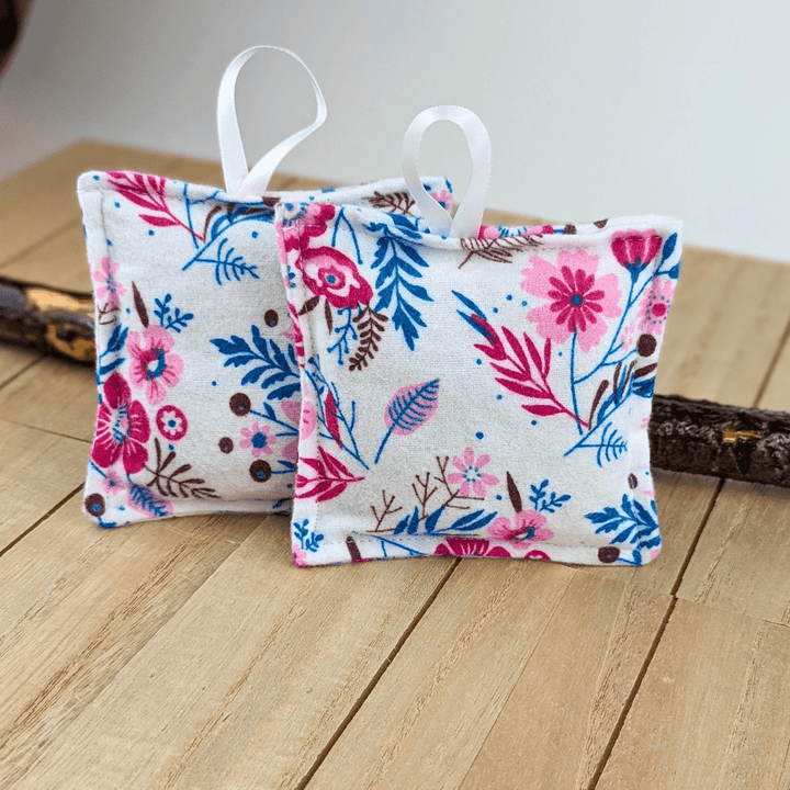Zen Collection lavender sachets with natural wildflower design