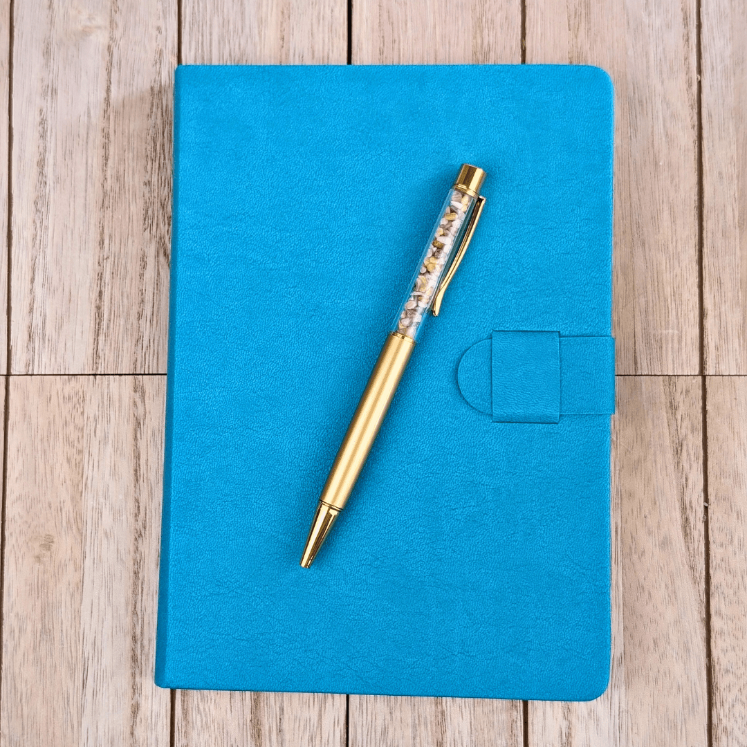 Teal Vegan Leather Journal