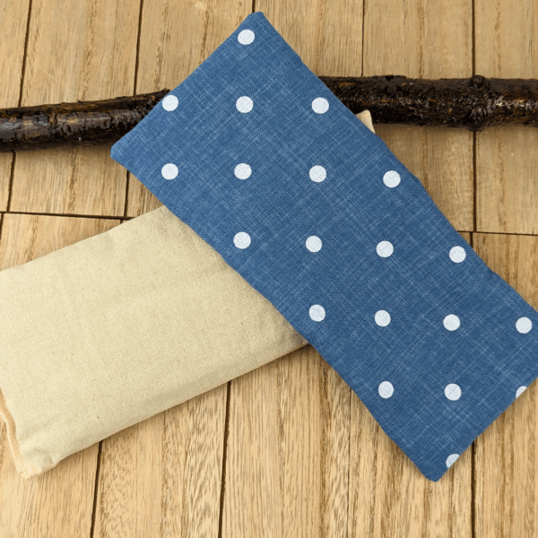 Blue Polka Dot Eye Pillow - Zen Collection