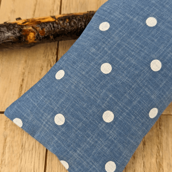 Blue Polka Dot Eye Pillow - Zen Collection