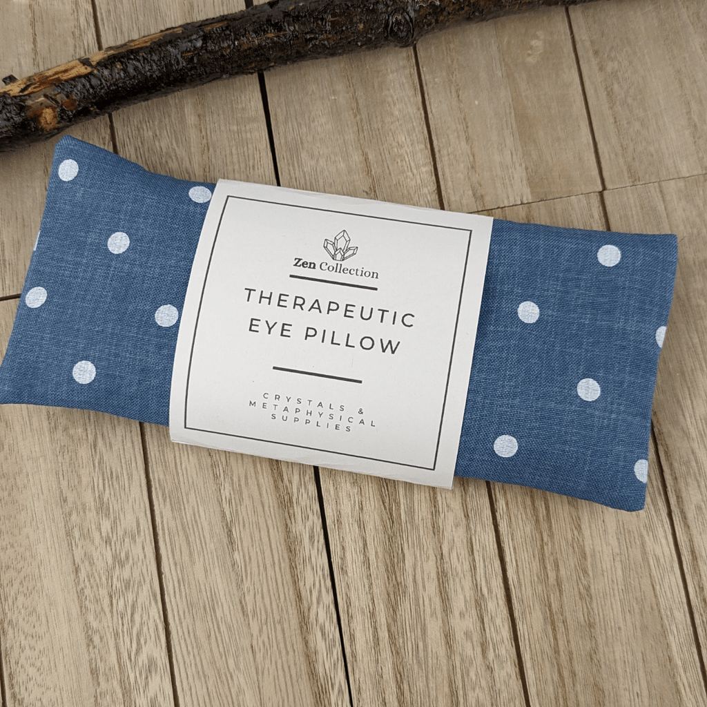 Blue Polka Dot Eye Pillow - Zen Collection