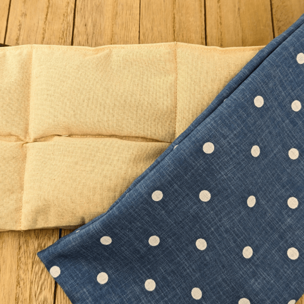 Blue Polka Dot Neck Wrap - Zen Collection