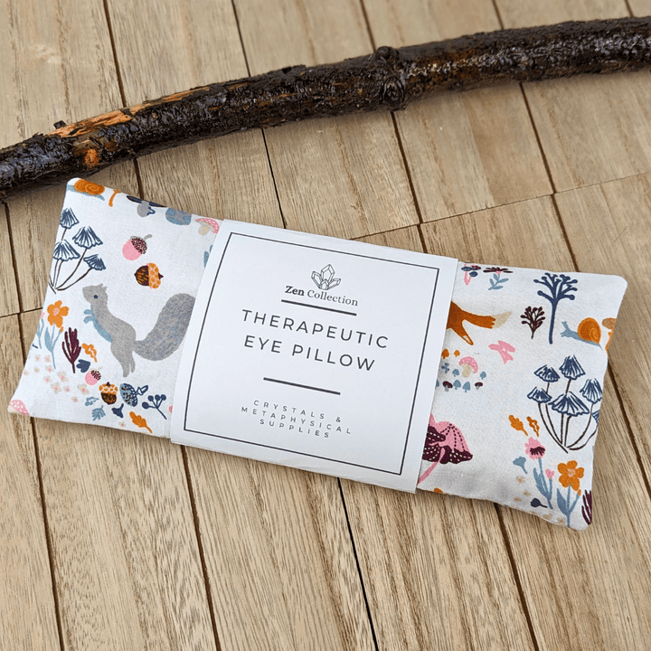 Forest Friends Weighted Eye Pillow with woodland design
