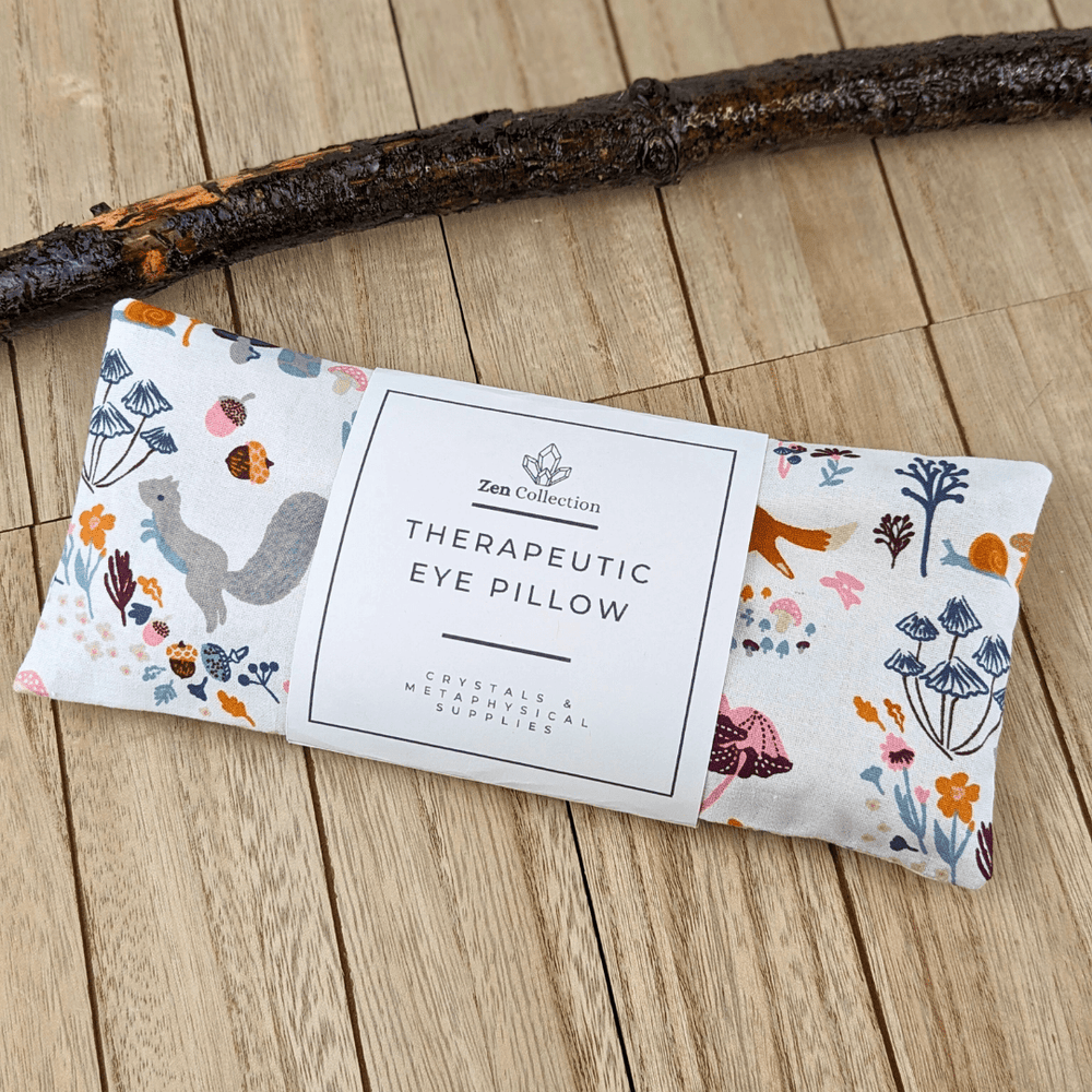 Zen Collection eye pillow for relaxation with forest theme