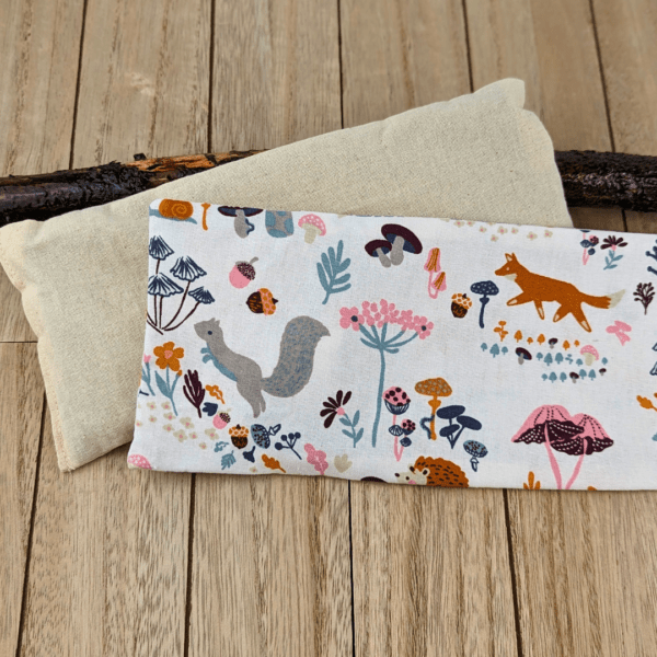 Forest Friends Weighted Eye Pillow with woodland design