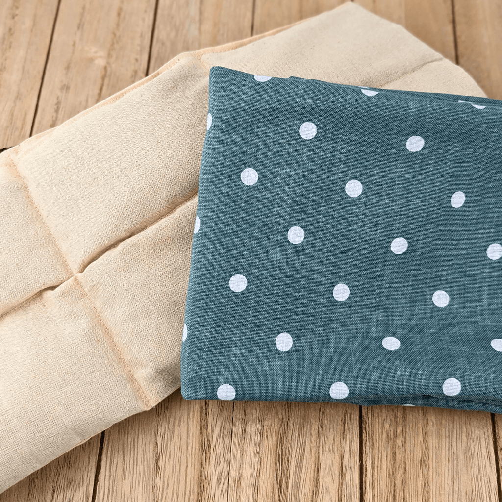 Green Polka Dot Neck Wrap - Zen Collection