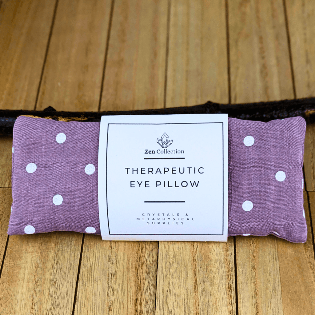 Zen Collection pink polka dot eye pillow for self-care