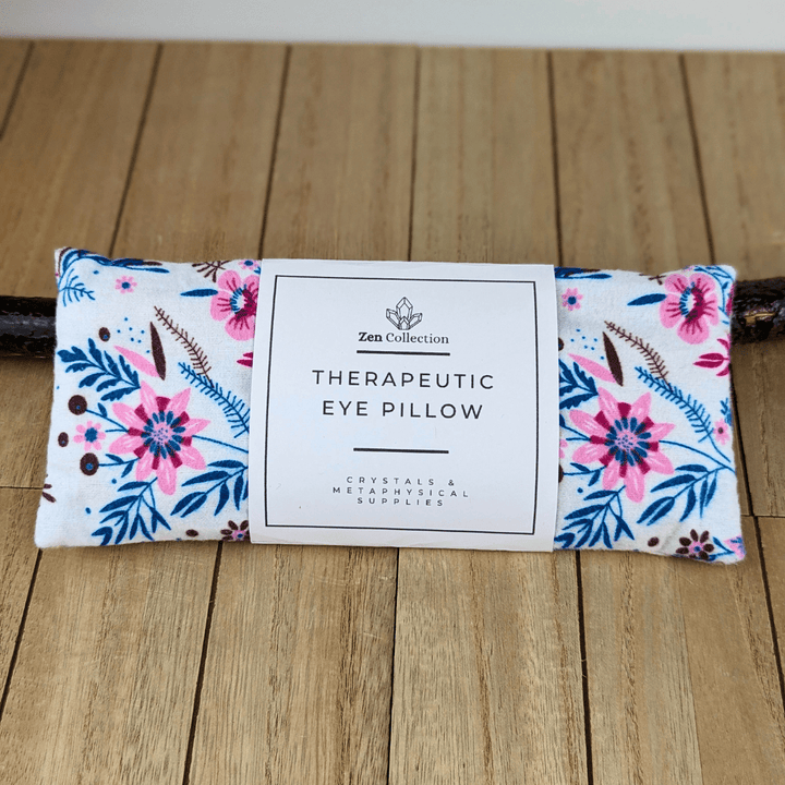 Eye pillow with floral wildflower design for relaxation
