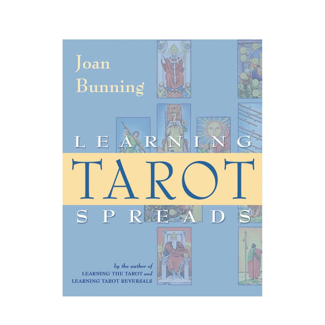 Zen Collection Learning Tarot Spreads guidebook with blue cover and illustrated tarot card imagery