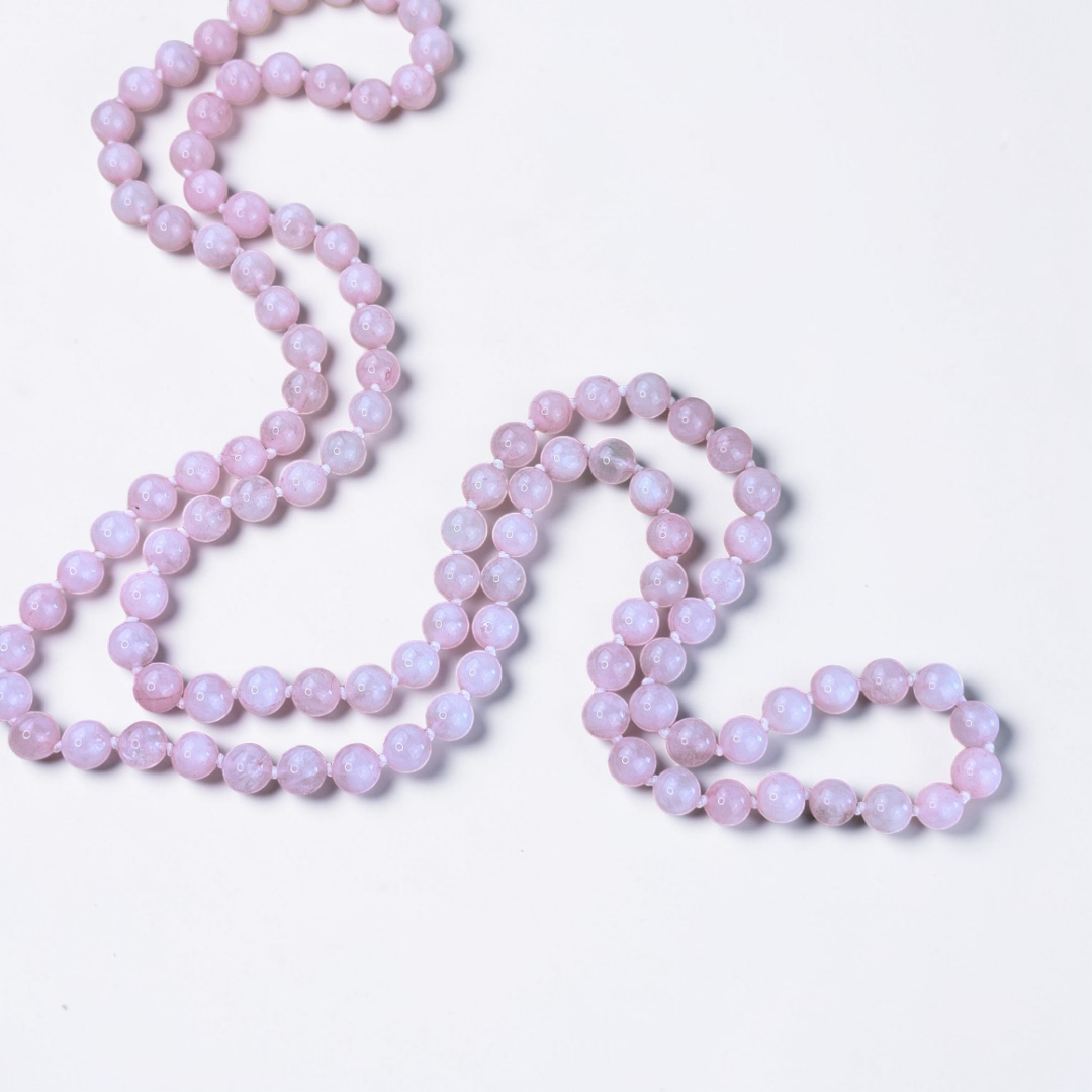 Ensemble Mala et Bracelet en Quartz Rose
