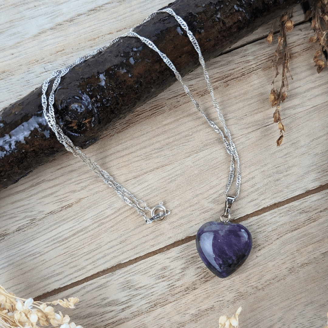 Amethyst Heart Necklace