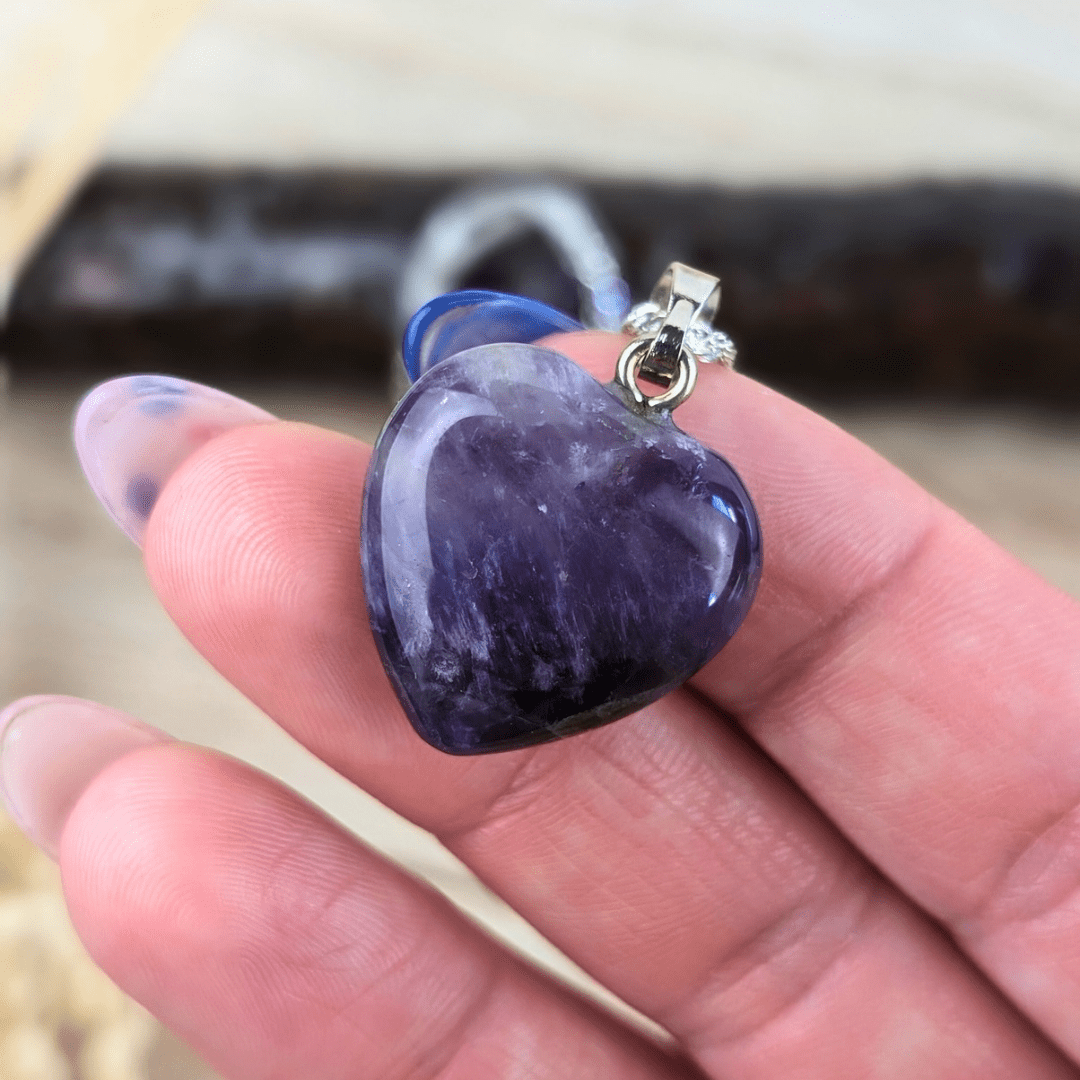 Amethyst Heart Necklace