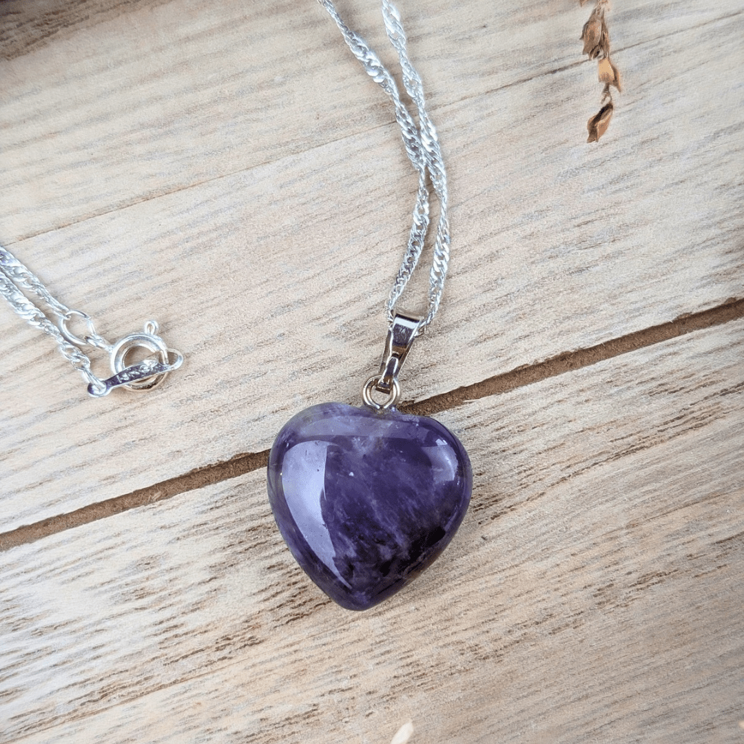 Amethyst Heart Necklace