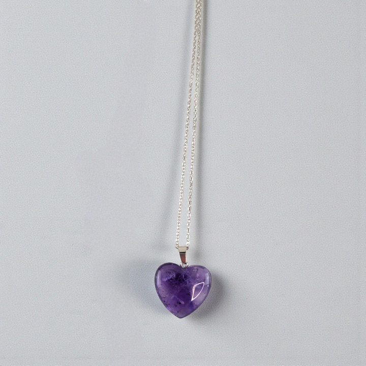 Amethyst Heart Necklace