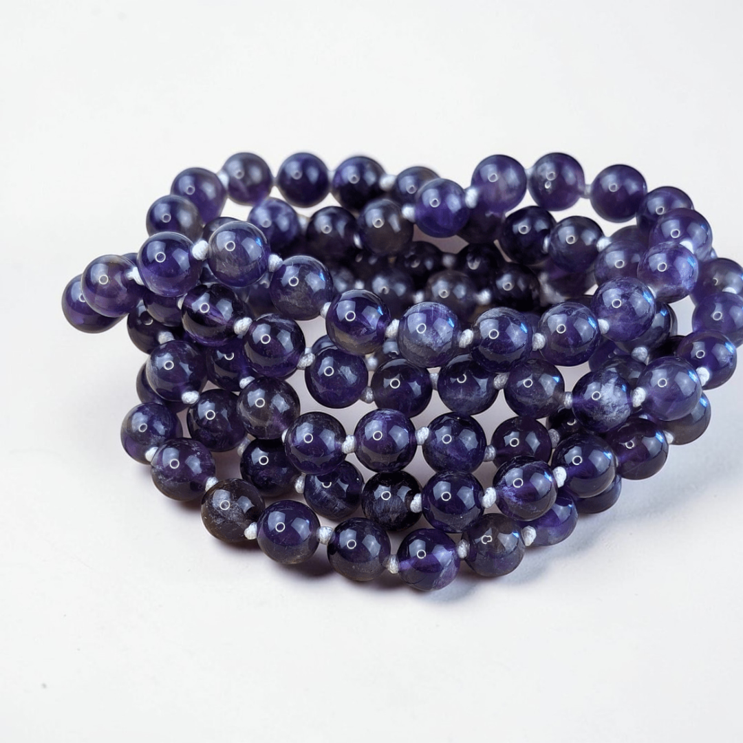 Amethyst Wrap Around Mala Necklace