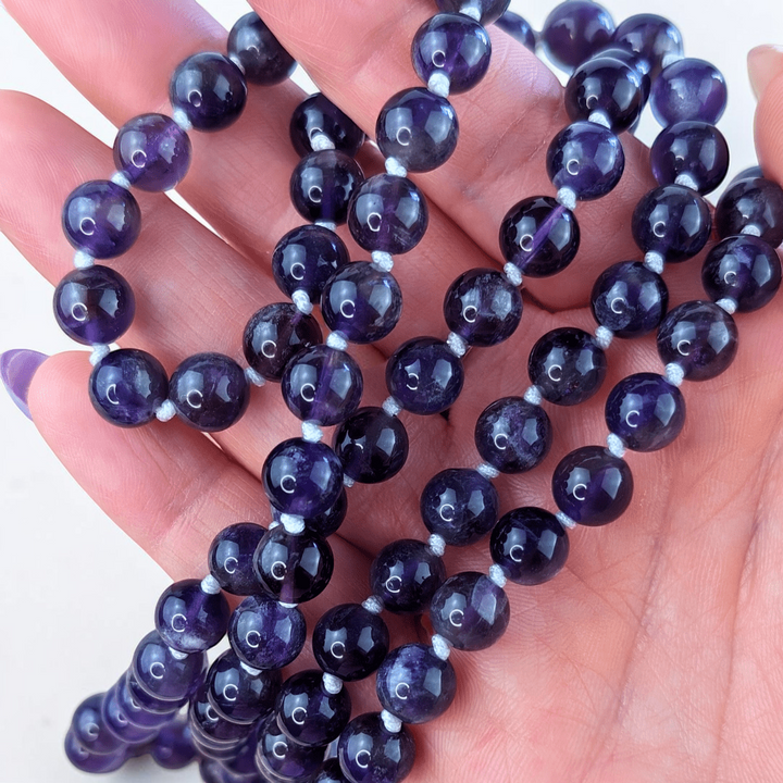 Amethyst Wrap Around Mala Necklace