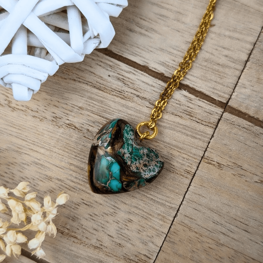 Bronzite and Imperial Jasper Necklace