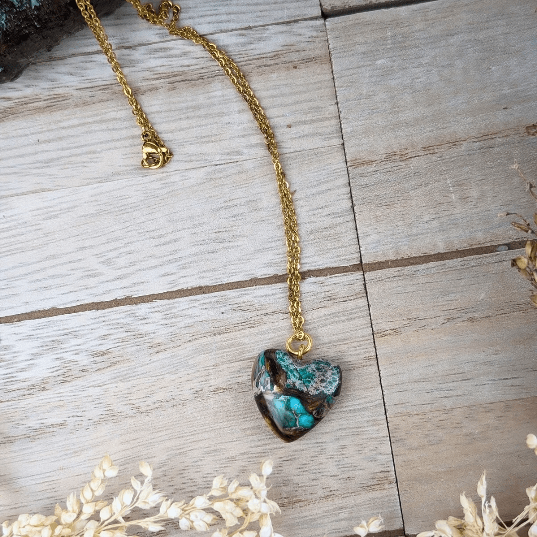 Bronzite and Imperial Jasper Necklace