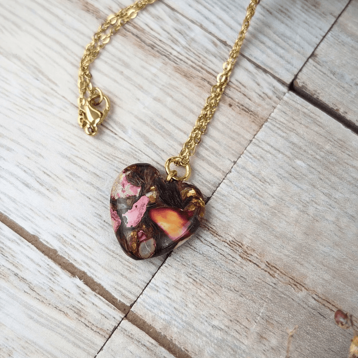 Bronzite and Pink Imperial Jasper Necklace