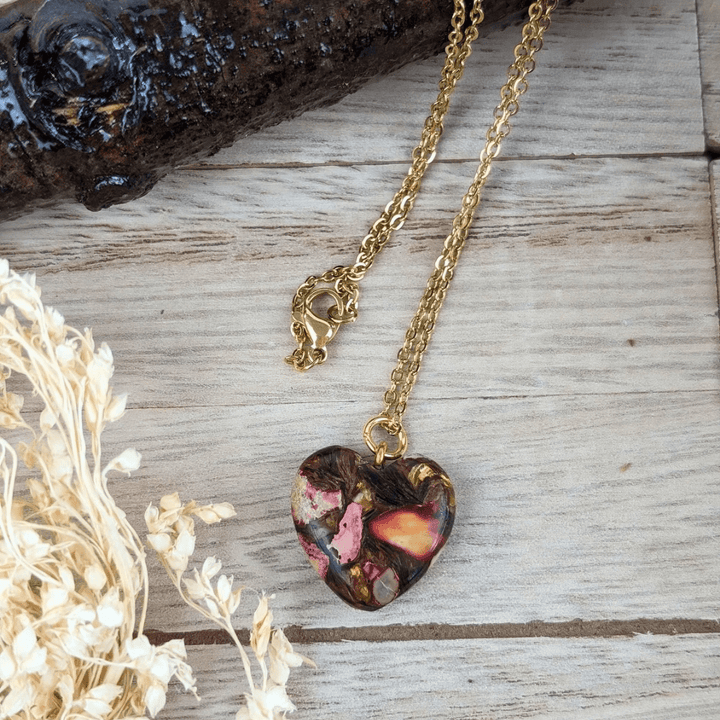 Bronzite and Pink Imperial Jasper Necklace