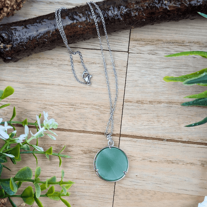 Collier Céleste en Aventurine Verte