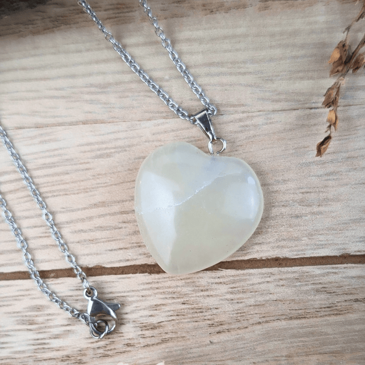 Collier Coeur en Jade