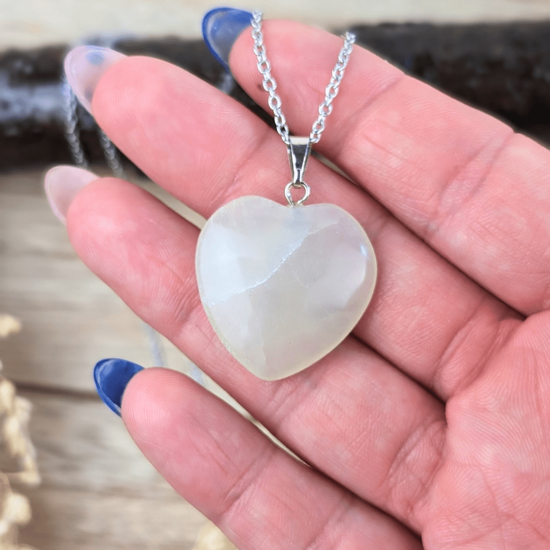 Collier Coeur en Jade