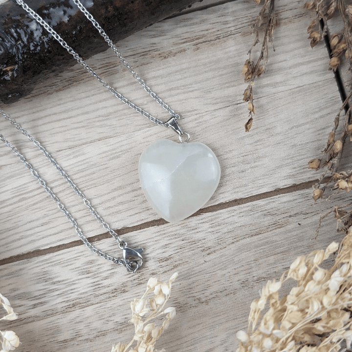 Collier Coeur en Jade