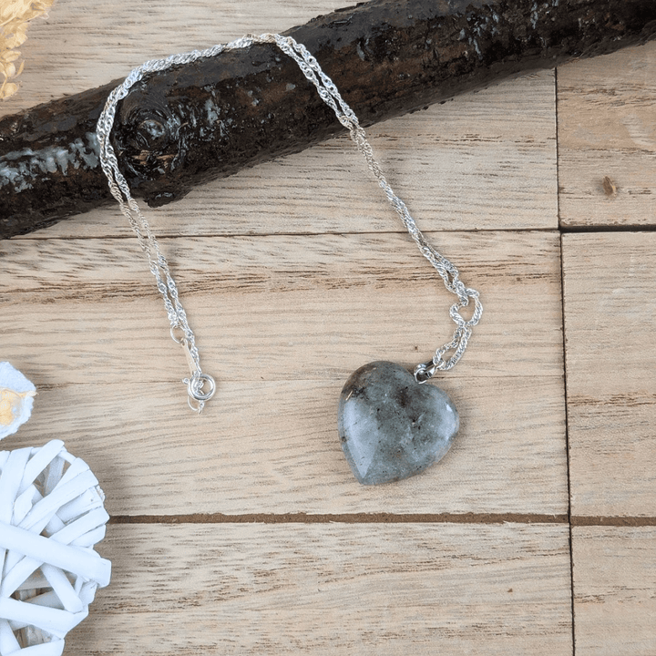 Labradorite Heart Necklace