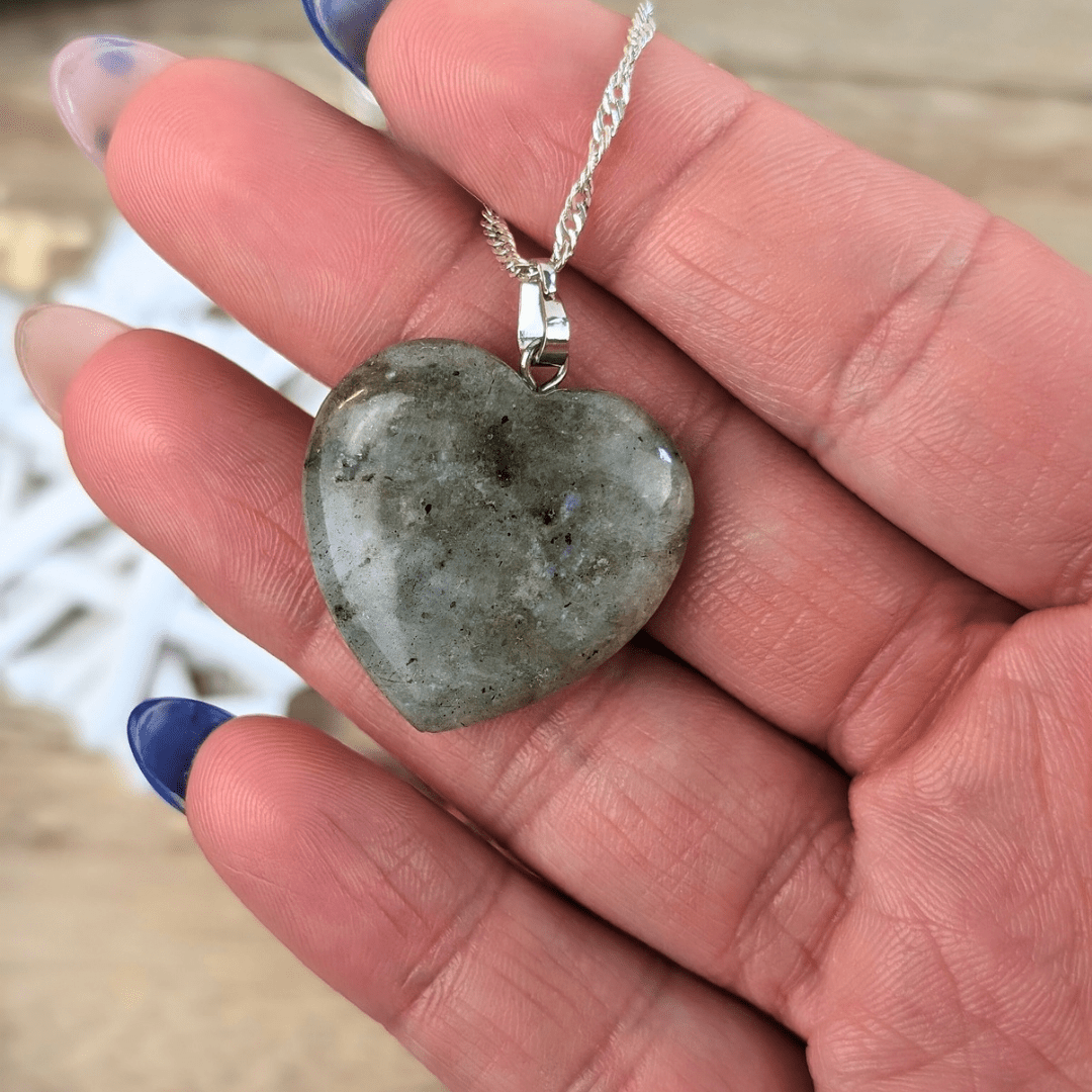 Labradorite Heart Necklace