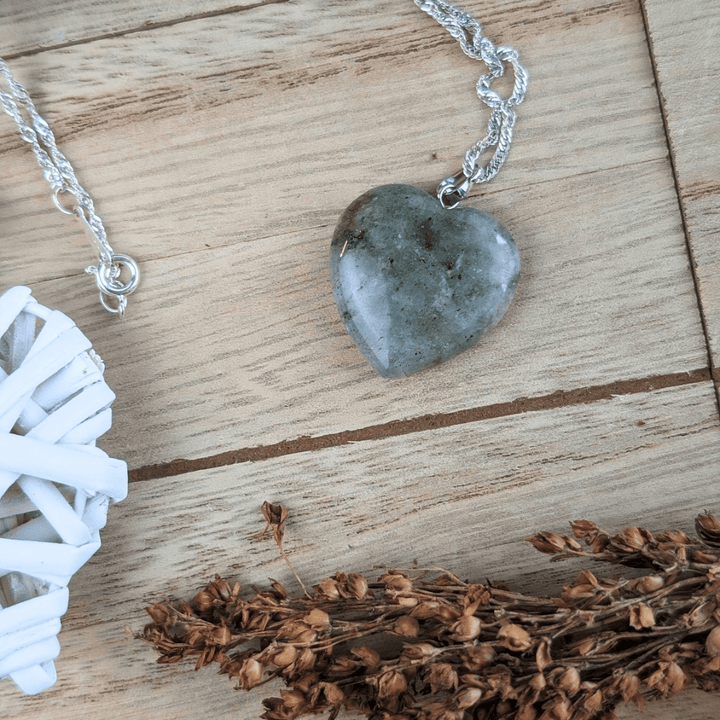 Labradorite Heart Necklace
