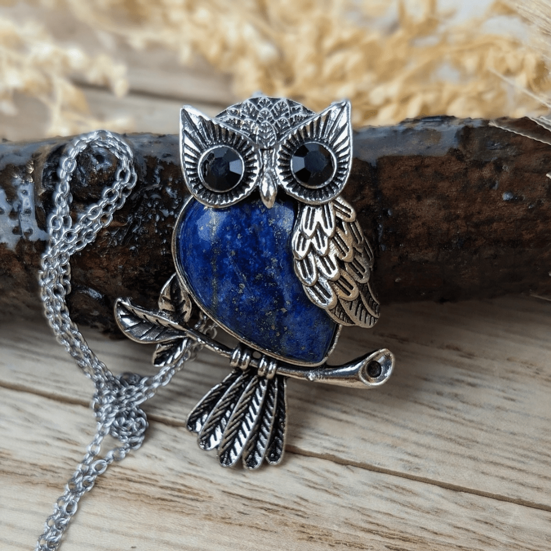 Collier Hibou Lapis