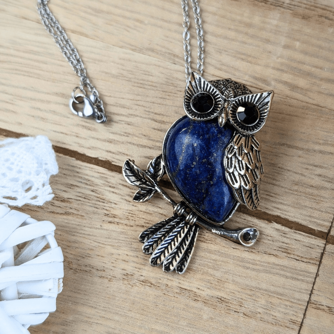 Lapis Owl Necklace – Zen Collection Lapis Owl Necklace – Zen Collection