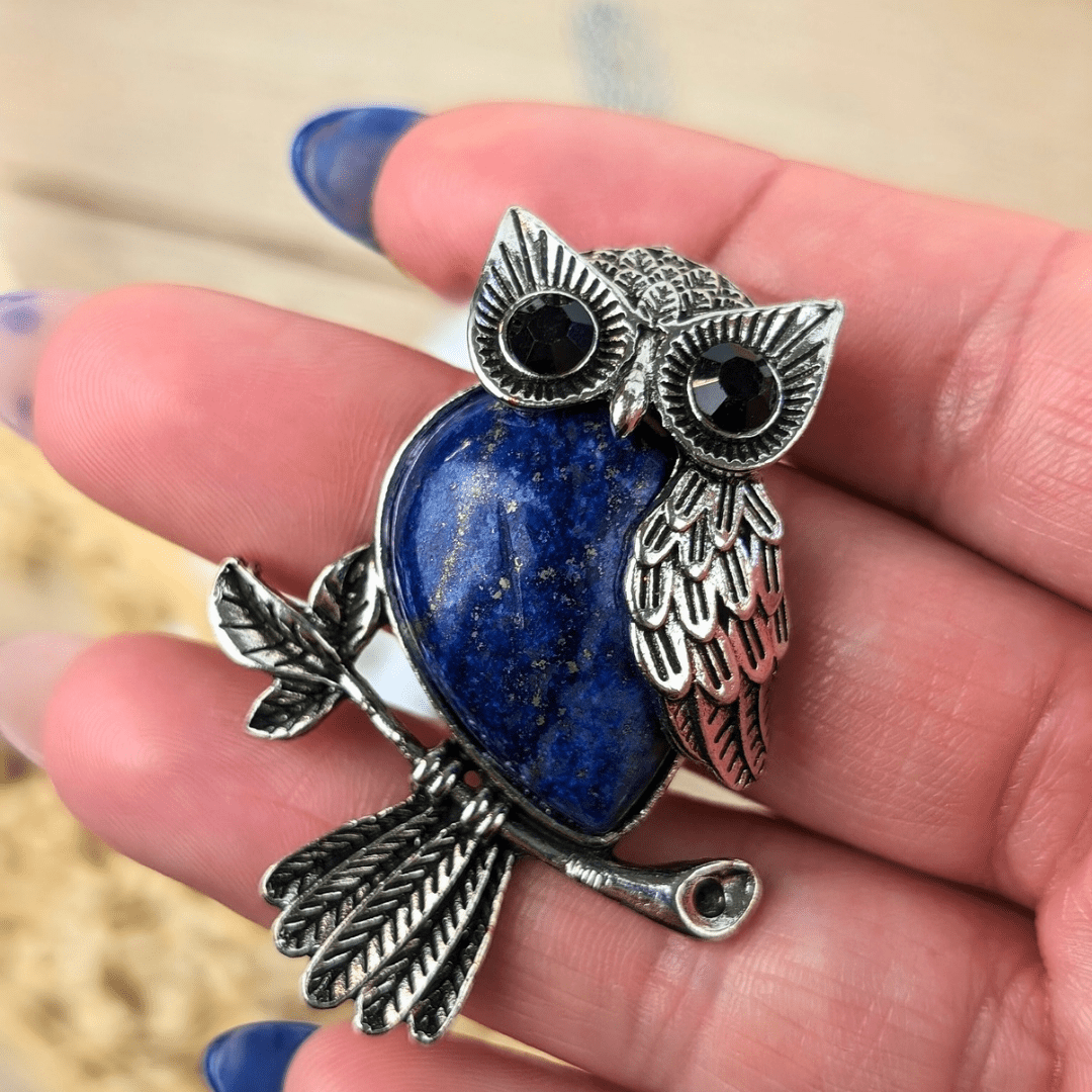 Collier Hibou Lapis