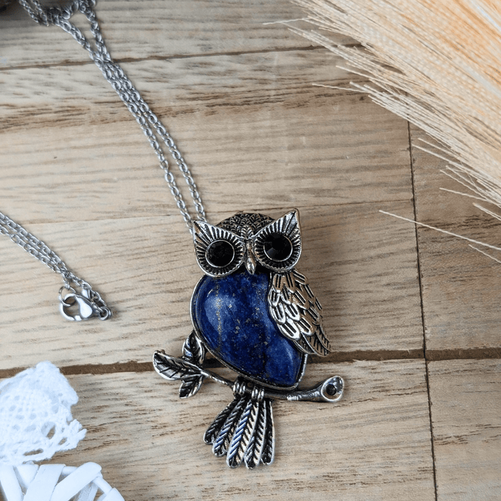 Collier Hibou Lapis