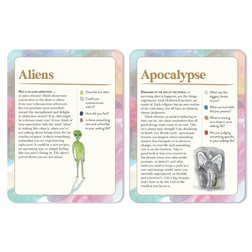 Le jeu de cartes des symboles du rêve