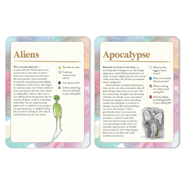 Le jeu de cartes des symboles du rêve