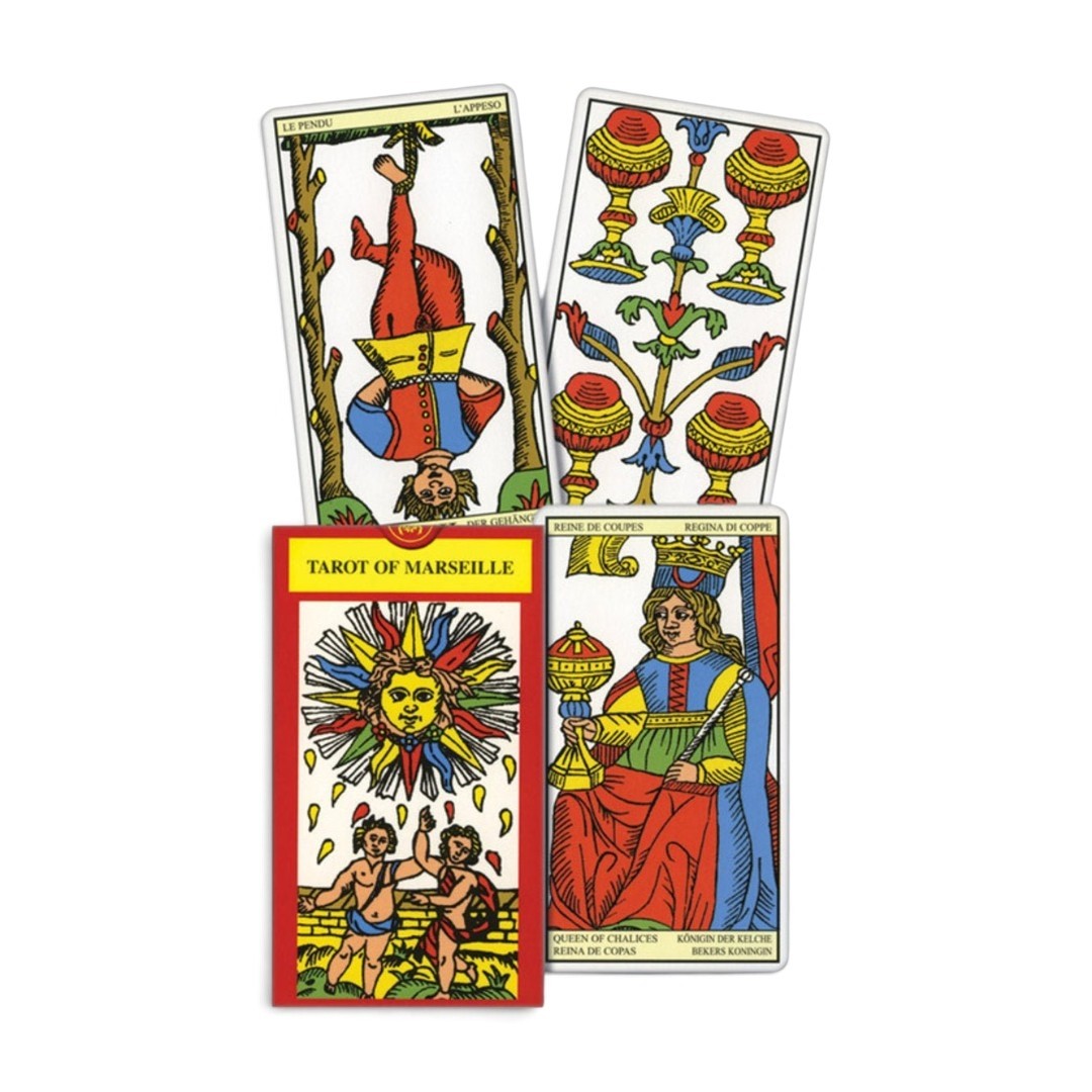 Zen Collection Tarot of Marseille divination deck featuring classic illustrated cards for spiritual reflection